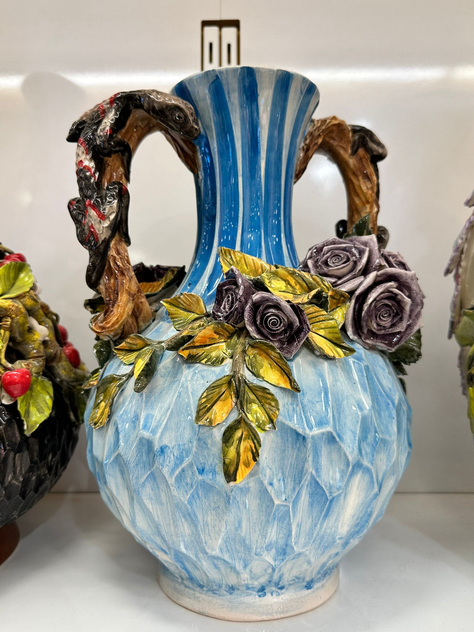 Crystalline Azure Amphora