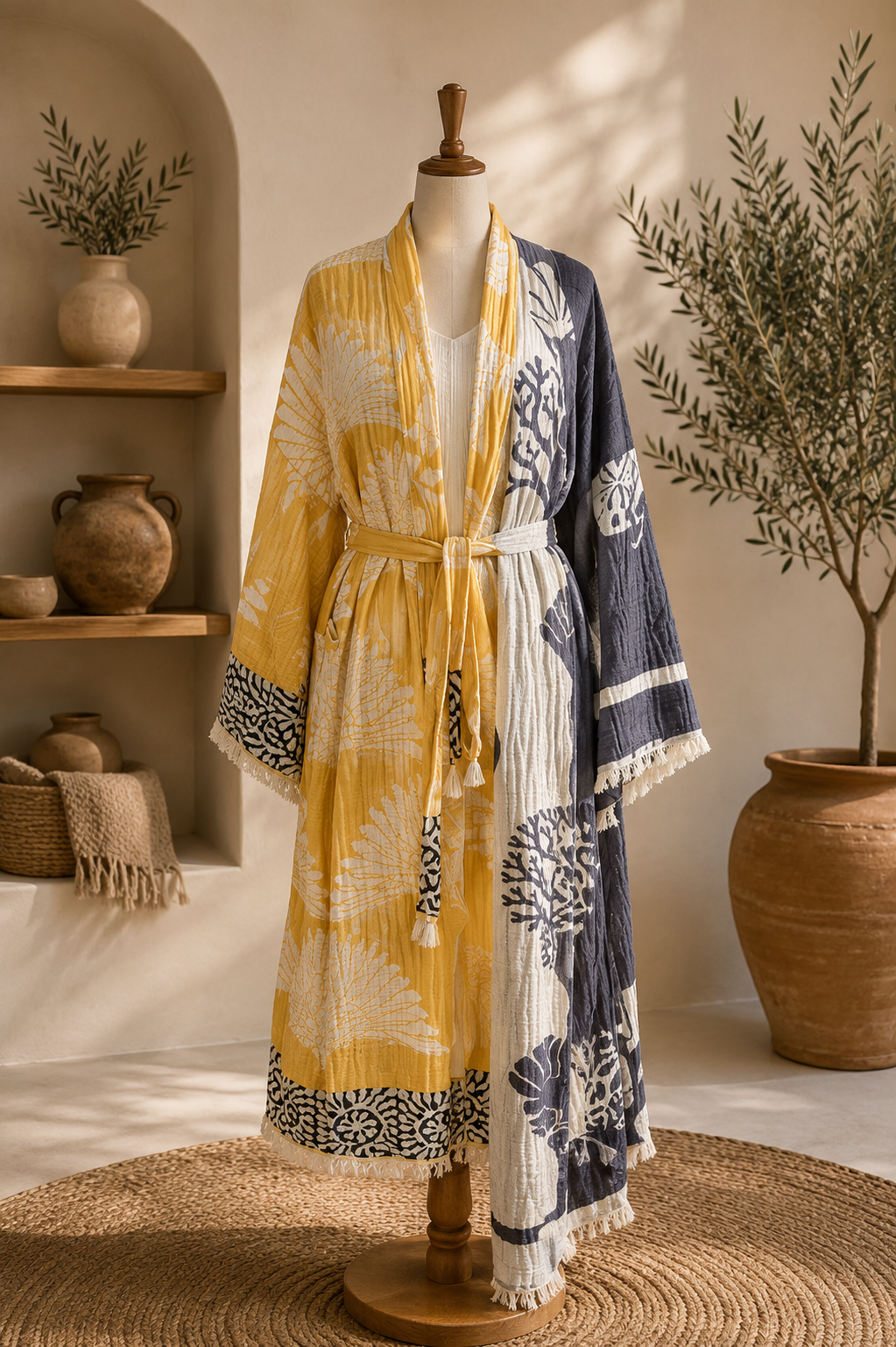 Coral Whisper Kimono