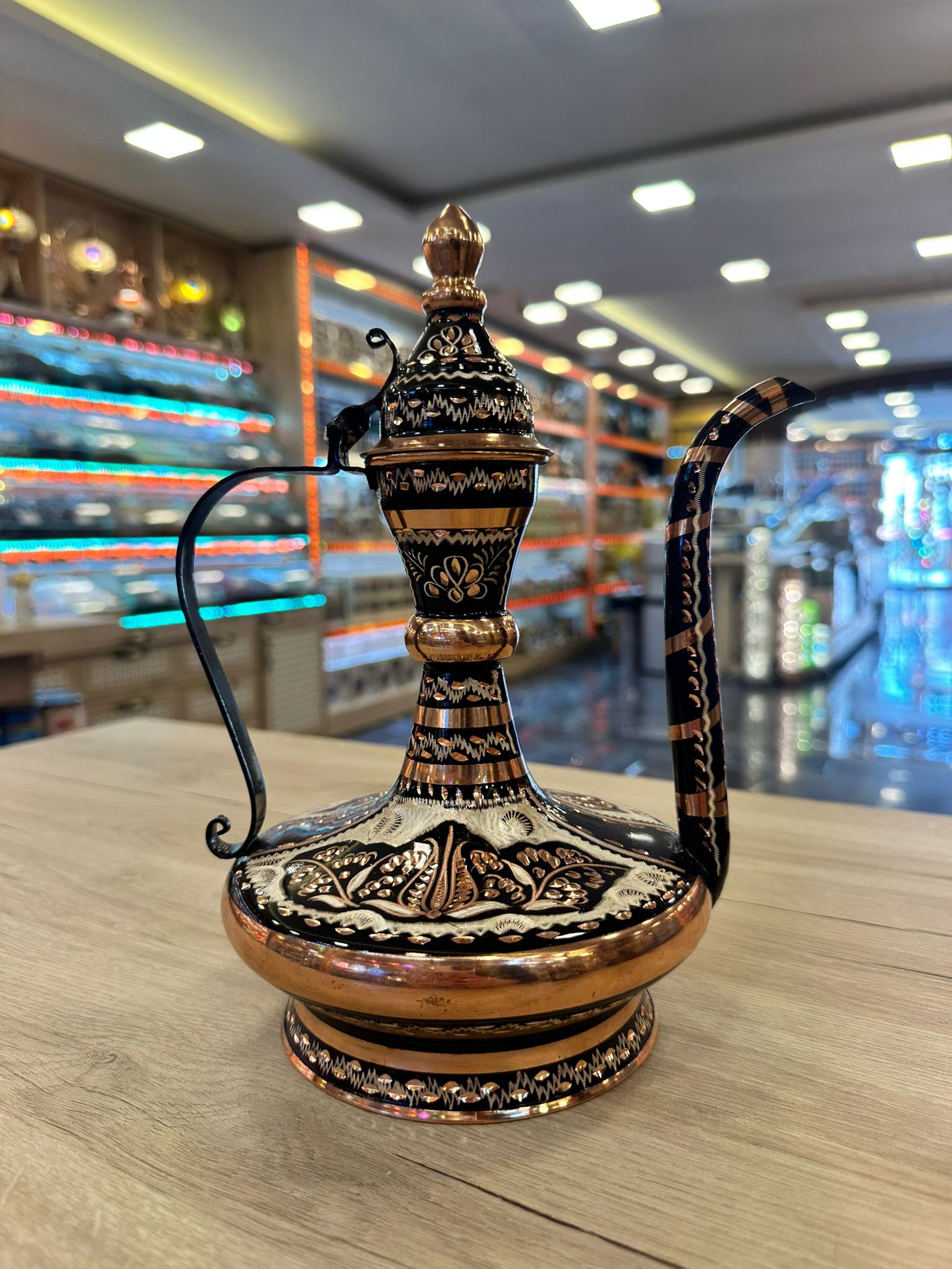 The "Palace Breeze" Hand-Engraved Classic Copper Pitcher